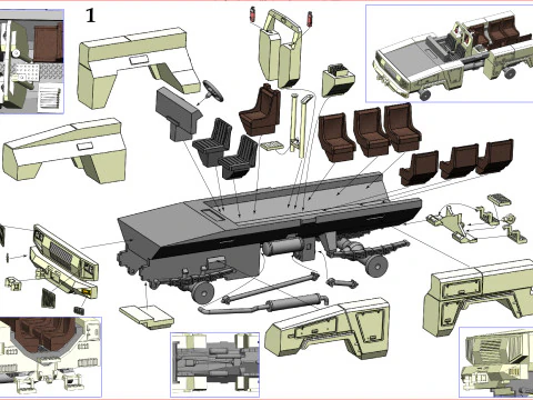RG-31 armored car 3D Print Model