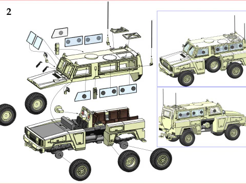 RG-31 armored car 3D Print Model