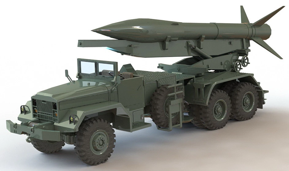 US ARMY HONEST JOHN M-31 3D Print Model .c4d .max .obj .3ds .fbx .stl .blend 