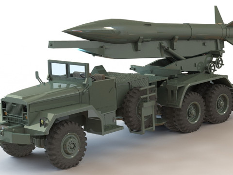 US ARMY HONEST JOHN M-31 3D प्रिंट मॉडल