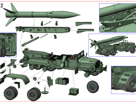 US ARMY HONEST JOHN M-31 3D प्रिंट मॉडल