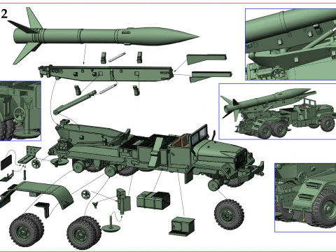 US ARMY HONEST JOHN M-31 3D Print Model