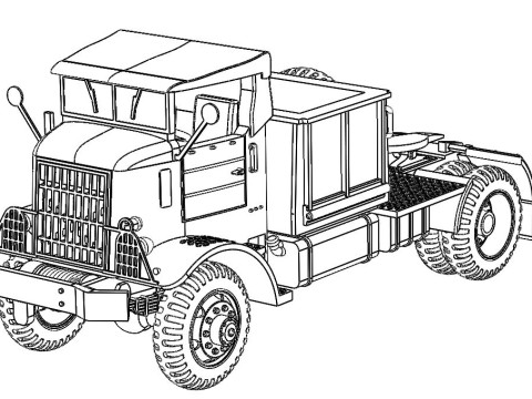 Semitrailers U 8144 3D-Druckmodell