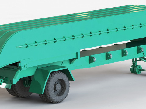 Semi remorgue porte-ponton 25t 1940-1945 Modelo de Impressão 3D