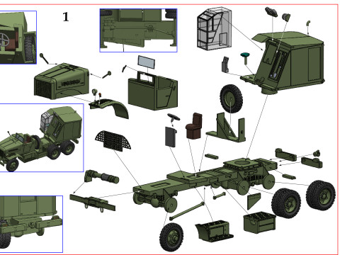 Brockway Crane C6662 3D Print Model