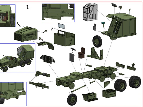 Brockway Crane C6662 3D Print Model