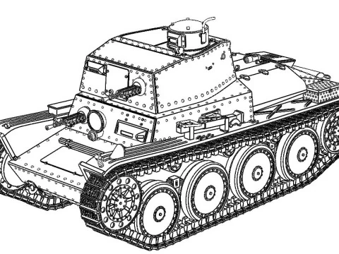 Tank LT40 3D Print Model