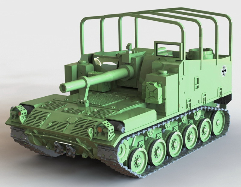 Tank M 44 3D Принт Модель .c4d .max .obj .3ds .fbx .stl .blend 