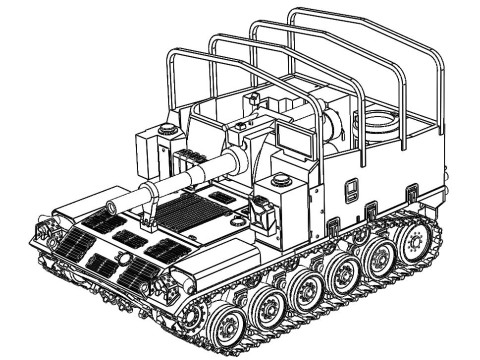 Tank M 44 3D Принт Модель