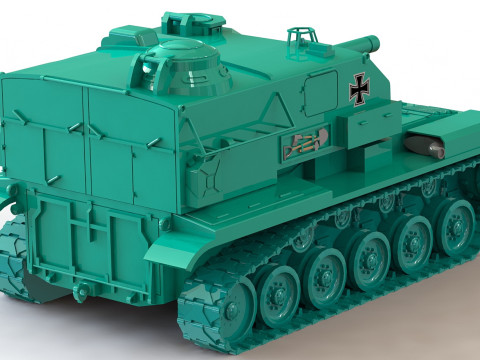 Tank M52 3D Print Model
