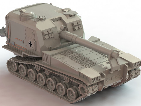 Tank M55 3D Print Model