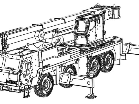 CRANE G-LTM 1090-42 3D-Druckmodell