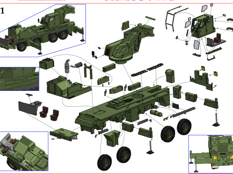 CRANE G-LTM 1090-42 3D-Druckmodell