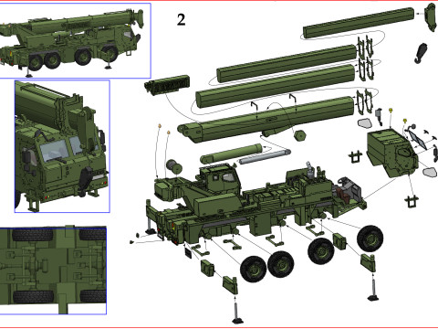 CRANE G-LTM 1090-42 3D-Druckmodell