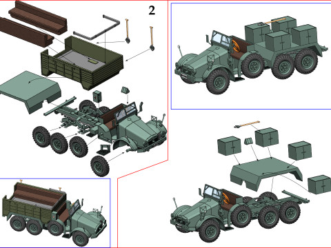 Krupp L2H143 Kfz69 with Pak 36 ICM 72461 3D मॉडल