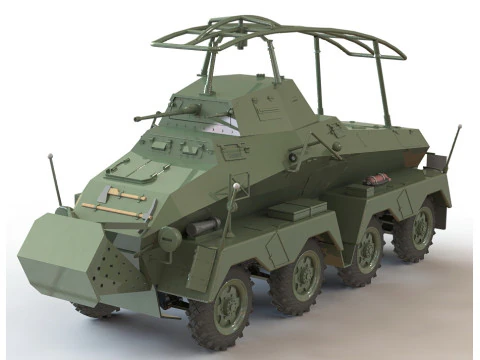 Sd Kfz 232 Modelo 3D