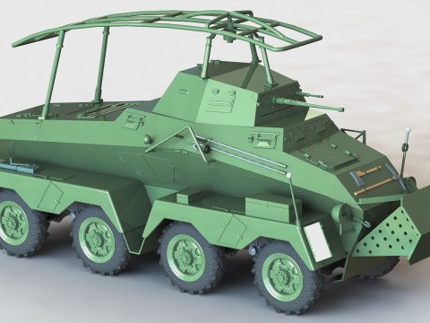 Sd Kfz 232 Modelo 3D