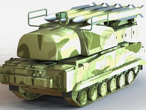 The 9A310 is a Soviet and Russian selfpropelled Buk 9K37 air defense missile launcher 3D Модель