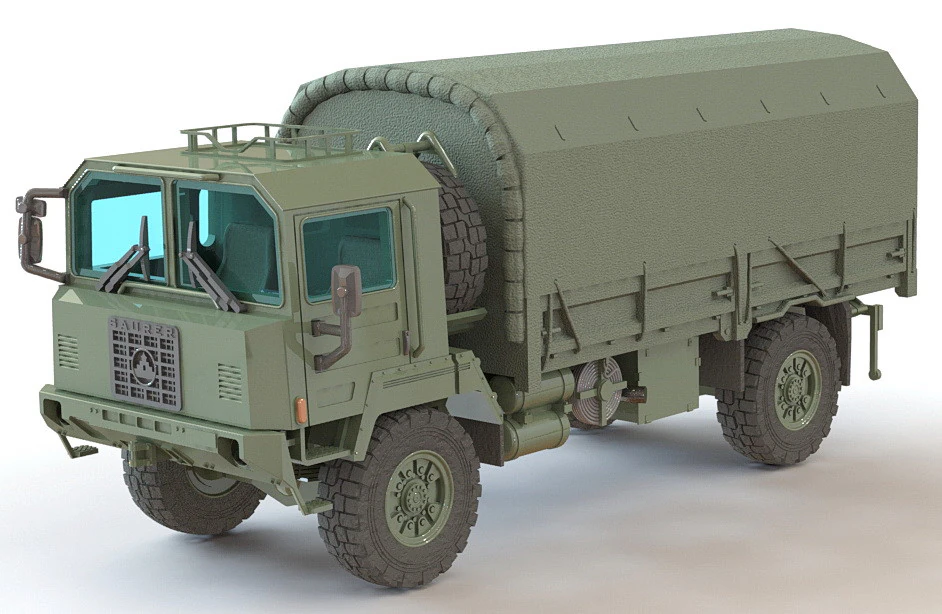 SAURER 6DM 3D Model .c4d .max .obj .3ds .fbx .stl .blend