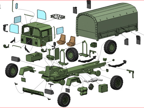 SAURER 6DM Modèle 3D