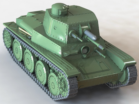 PZW 39 Typ LTL-H mit Pak 41 3D Model