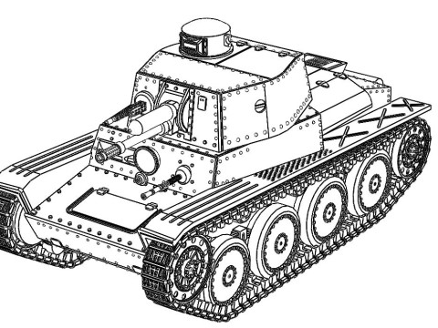 PZW 39 Typ LTL-H mit Pak 41 3D Model