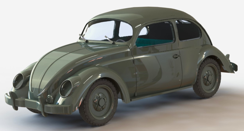 KdF Wagen 1938 Modelo 3D .c4d .max .obj .3ds .fbx .stl .blend 