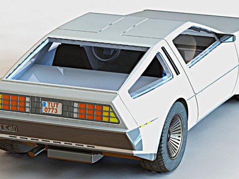 Delorian DMC12 3Dモデル