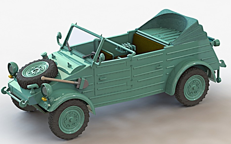 KUBELWAGEN TYPE 82 3D 모델 .c4d .max .obj .3ds .fbx .stl .blend