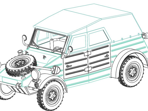 KUBELWAGEN TYPE 82 3D Model