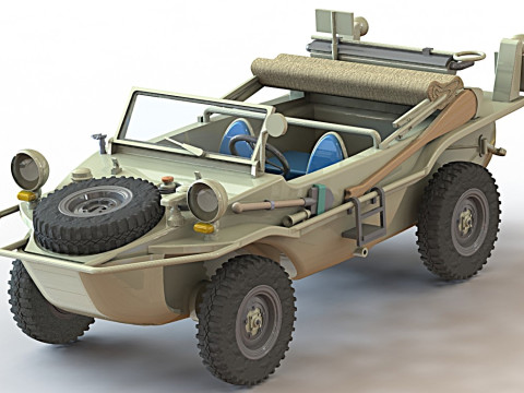 166 Schwimmwagen 3D मॉडल