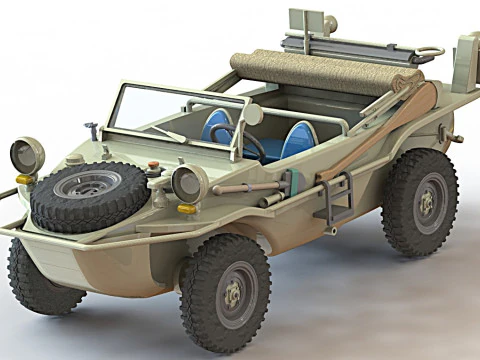 166 Schwimmwagen Modelo 3D