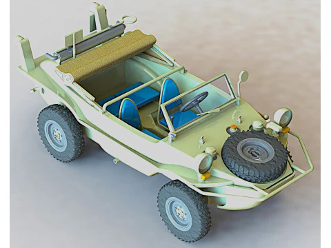 166 Schwimmwagen Modelo 3D