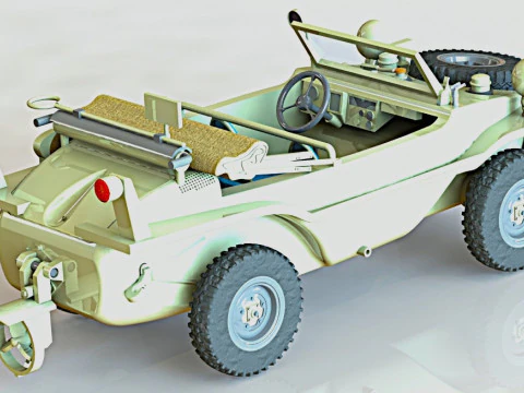 166 Schwimmwagen Modelo 3D