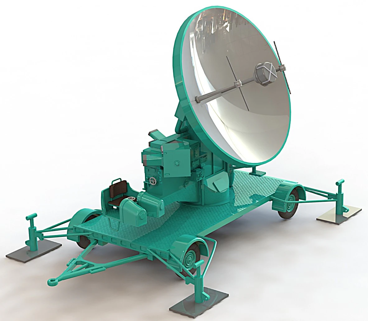 Maguette radar FMG 39Fuse 62 3D Model .c4d .max .obj .3ds .fbx .stl .blend