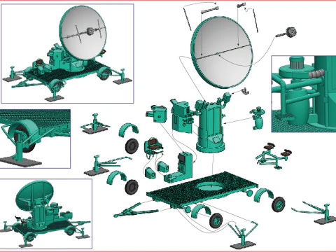 Maguette radar FMG 39Fuse 62 3D Model