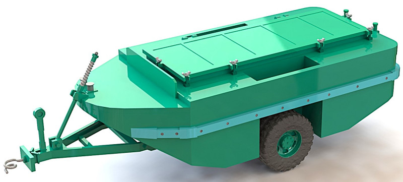 WTCT-6 TRAILER Modello 3D .c4d .max .obj .3ds .fbx .stl .blend