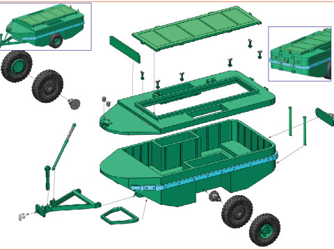 WTCT-6 TRAILER Modello 3D