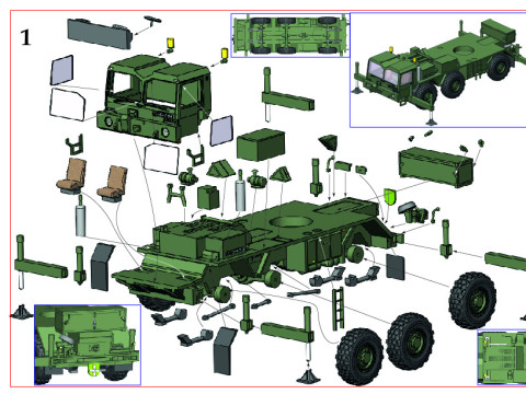 Faun ATF 6x6 3D Модель