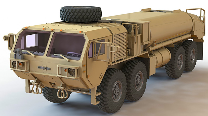 Oshkosh HEMIT-A4-M978A4-Tanker 3D Model .c4d .max .obj .3ds .fbx .stl .blend 