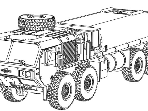 Oshkosh HEMIT-A4-M978A4-Tanker 3D Model