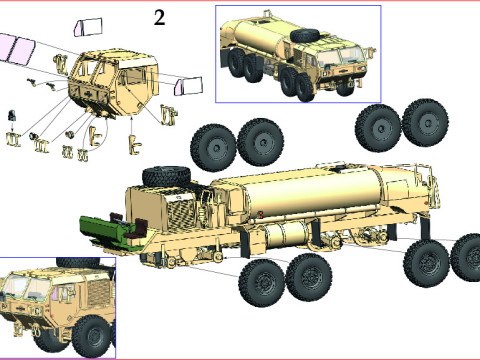 Oshkosh HEMIT-A4-M978A4-Tanker 3D Model