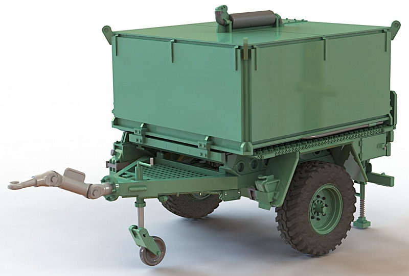 Anhanger 15 t Bundeswehr Model 3D .c4d .max .obj .3ds .fbx .stl .blend 