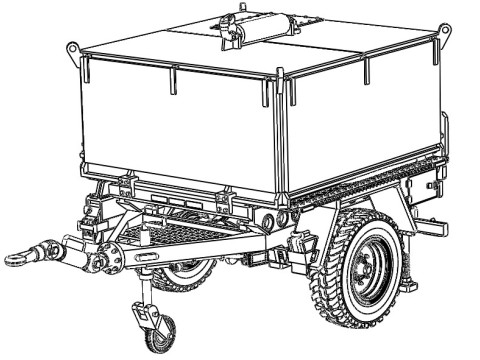 Anhanger 15 t Bundeswehr Model 3D