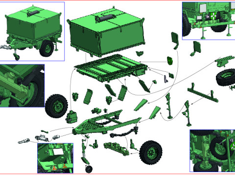 Anhanger 15 t Bundeswehr Model 3D