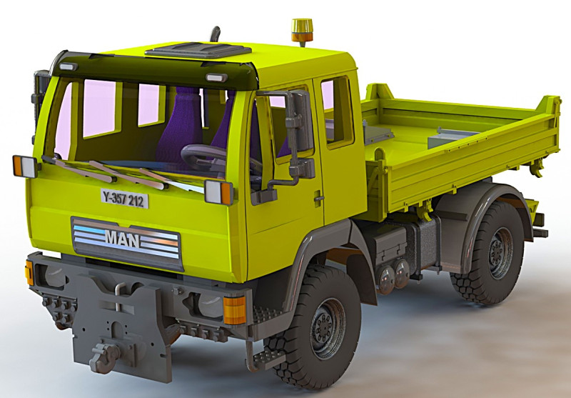 MAN LF 10220 3D Модель .c4d .max .obj .3ds .fbx .stl .blend