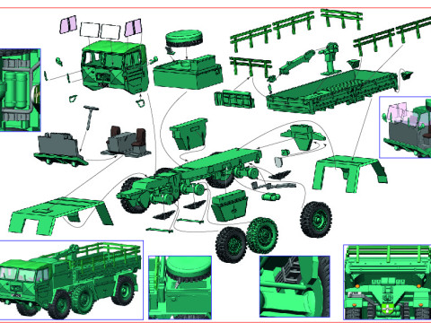 Faun L 912-21 문 엘리트 3D 모델