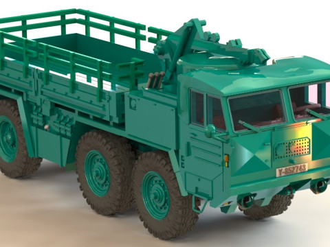 Faun Z 912-21-203 6x6 3D Модель