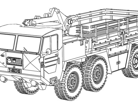 Faun Z 912-21-203 6x6 3D Модель