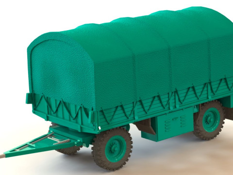 Standard 3-ton military trailer Bundeswehr Modelo 3D